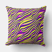 Colourful Zebra Print Stripe Abstract Pattern