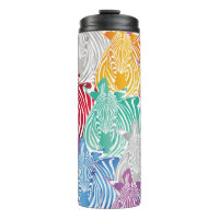 Colourful zebra seamless pattern. Wild animal text