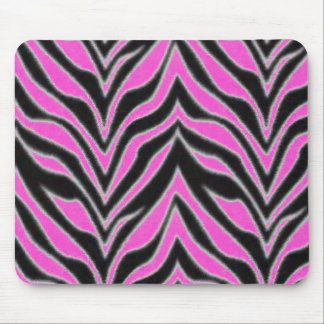 Colourful zebra stripes mouse mat