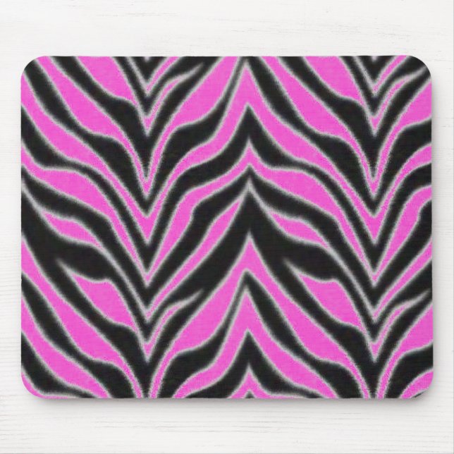 Colourful zebra stripes mouse mat (Front)