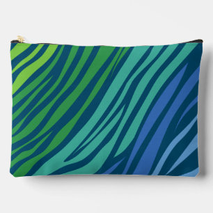 Colourful Zebra Stripes Pattern Accessory Pouch