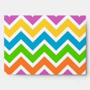 Colourful Zigzag Abstract Art Pattern Envelopes