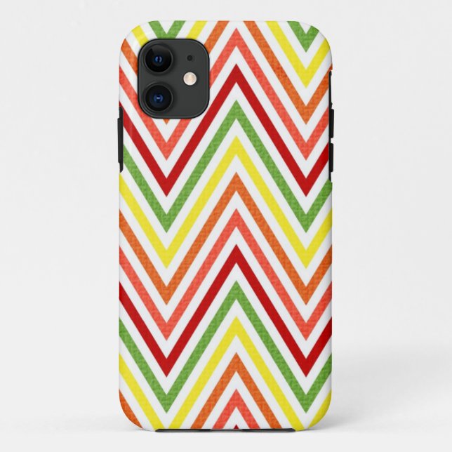 Colourful Zigzag Chevron Pattern Case-Mate iPhone Case (Back)