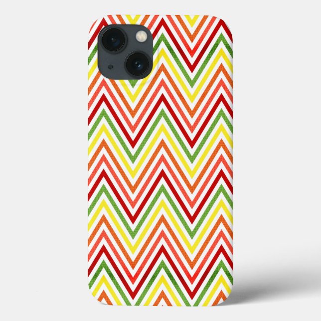 Colourful Zigzag Chevron Pattern Case-Mate iPhone Case (Back)