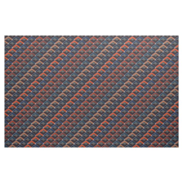 Colourful zigzag Karo-steps Fabric (Yard)