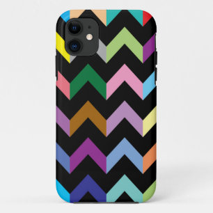 Colourful zigzag pattern iPhone 11 case