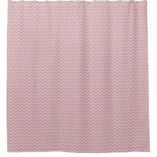 Colourful Zigzag Pattern Personalised Custom Shower Curtain