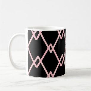Colourful zigzag striped pattern background. Illus Coffee Mug