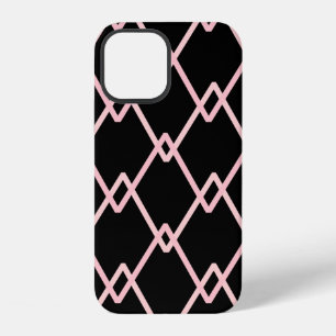 Colourful zigzag striped pattern background. Illus iPhone 12 Case