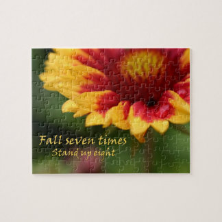 Colourful zinnia flower puzzle unique gift ideas