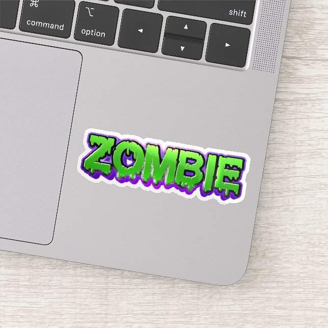 Colourful zombie sticker  (Detail)