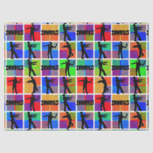 Colourful Zombies Pattern Tissue Paper