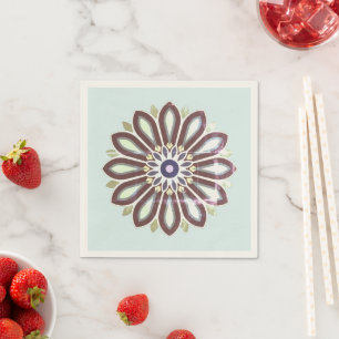 COLOURFULL FLOWER ART GIFT DAUGHTER MOM BOSS 2026 NAPKIN
