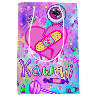 Colourfully Cute I Love Kawaii - Medium Gift Bag