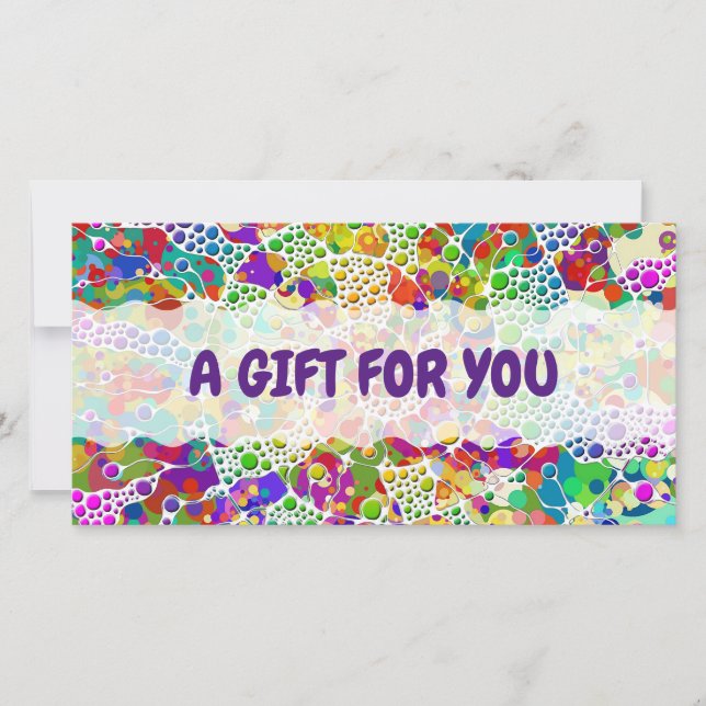 Colourfully Dots Spirals Hand Painting 2 (Front)