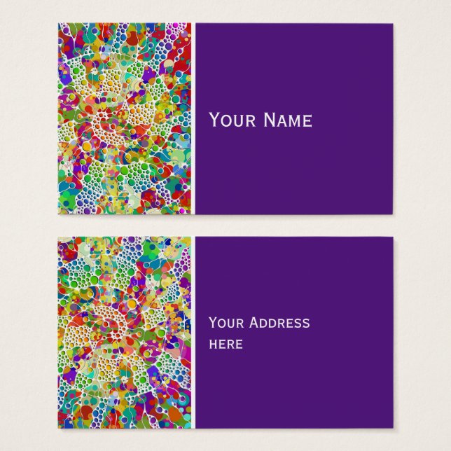 Colourfully Dots Spirals Hand Painting 2 (Front & Back)