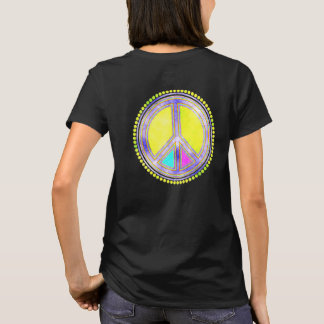Colourfully Flower Power Peace Sign 2 Fan Fun T-Shirt
