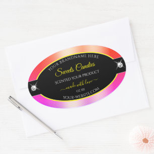 Colourfully Rainbow Black Brilliants Product Label