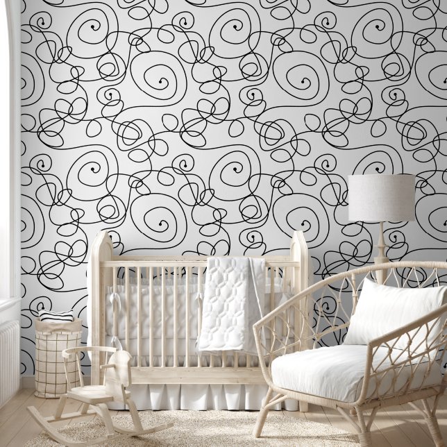 Colourfully Stripes and Lines 1 Spirals Wallpaper (Kids)