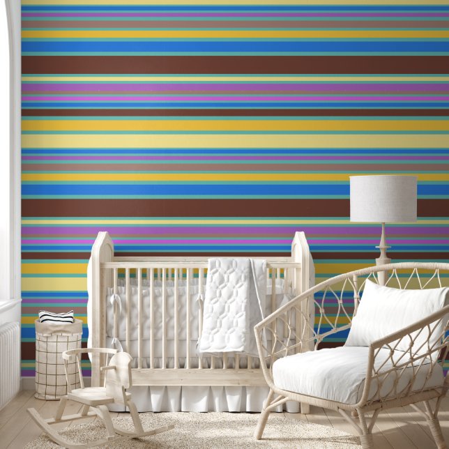 Colourfully Stripes and Lines 6a Wallpaper (Kids)