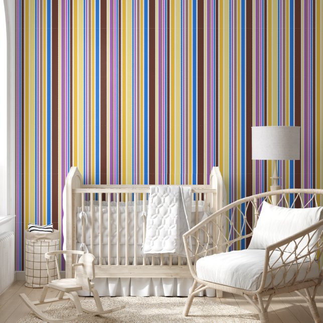 Colourfully Stripes and Lines 6b Wallpaper (Kids)