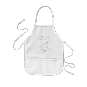 Colouring Activity Unicorn Kids Apron