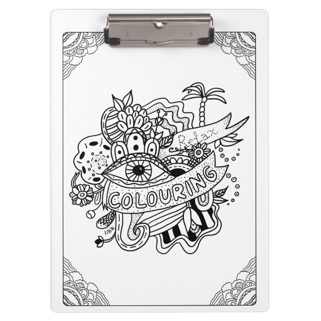 Colouring and Relax Clipboard (Front)