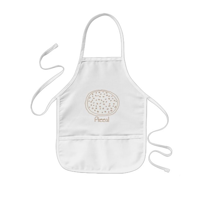 Colouring Apron - Pizza Dough with Toppings (Front)