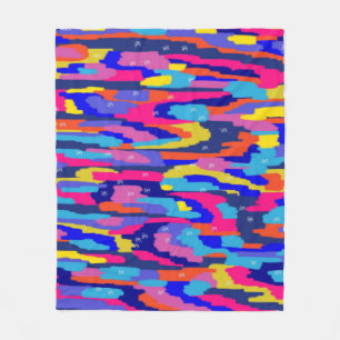 Colouring Book Abstract Fleece Blanket