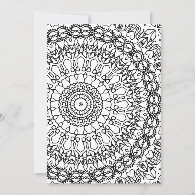 Colouring book, colouring book antistress holiday card (Front)