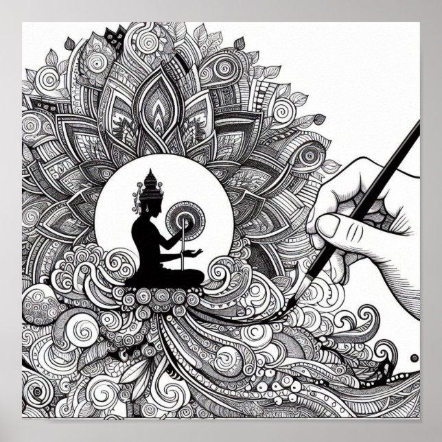 Colouring Book Gifts - Colourist Artist Painter Poster (Front)