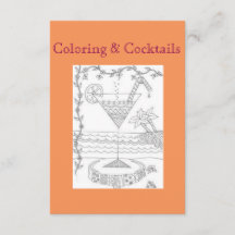 Colouring & Cocktails Girls Night Party Invitation