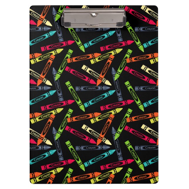 Colouring Crayons, You Customise This Clipboard (Front)