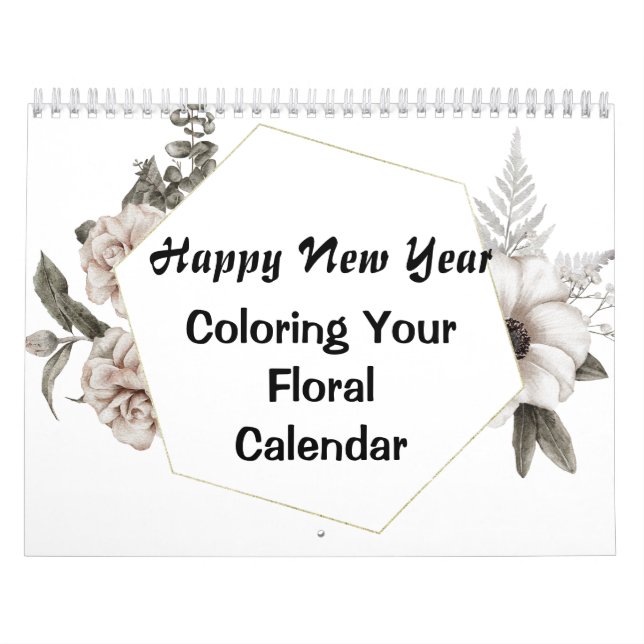 Colouring for Adult, Colour your own Calendar (Cover)