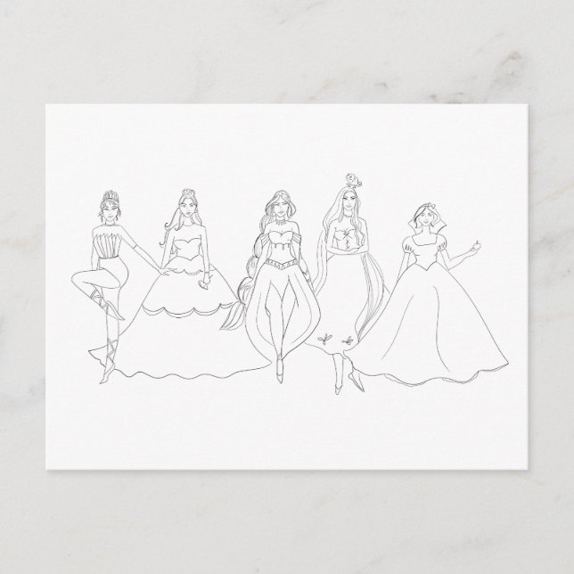 Colouring Holiday Postcard (Front)