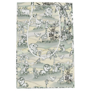 Colouring-in line-drawing Art Medium Gift Bag