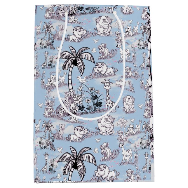 Colouring-in line-drawing Art Medium Gift Bag (Front)