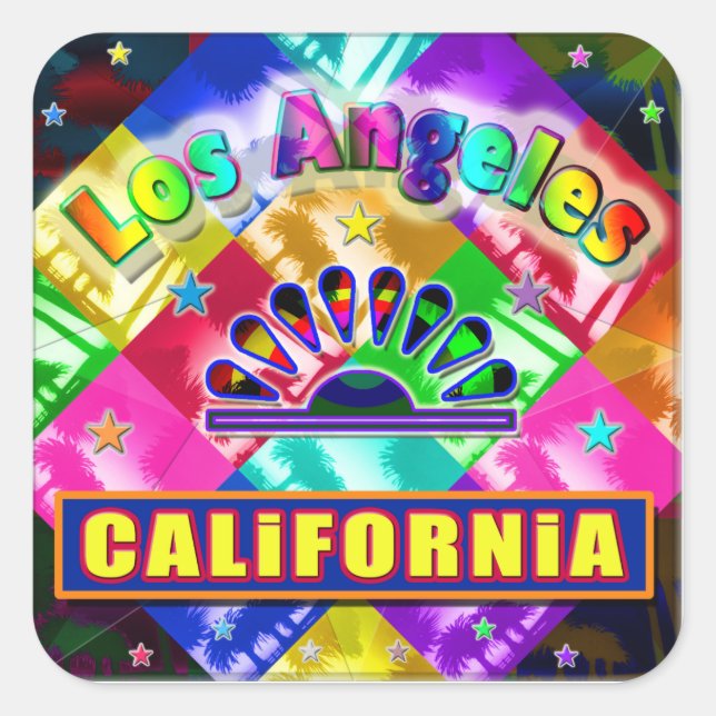 "Colouring Los Angeles 4" Sticker (Front)