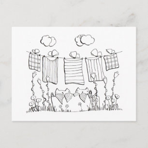 Colouring Page Postcard