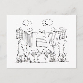 Colouring Page Postcard