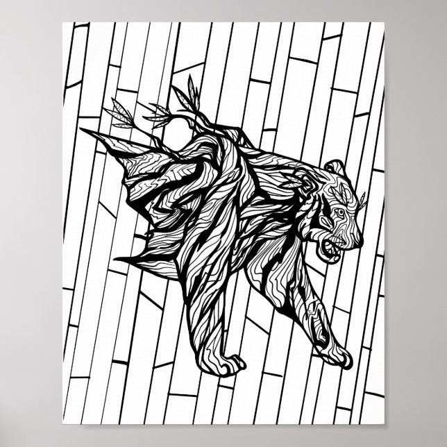 Colouring Page - Year of the Tiger Poster (Front)