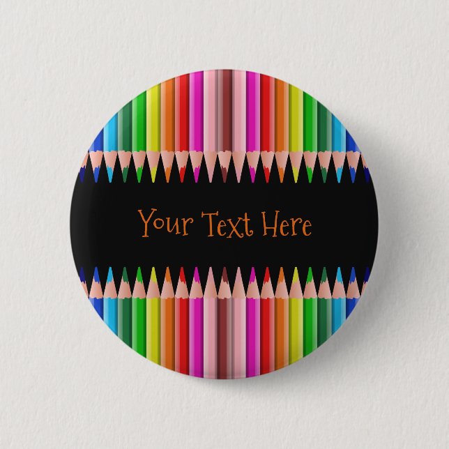 Colouring Pencils custom button (Front)