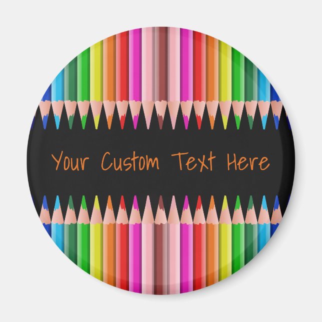 Colouring Pencils custom magnets (Front)