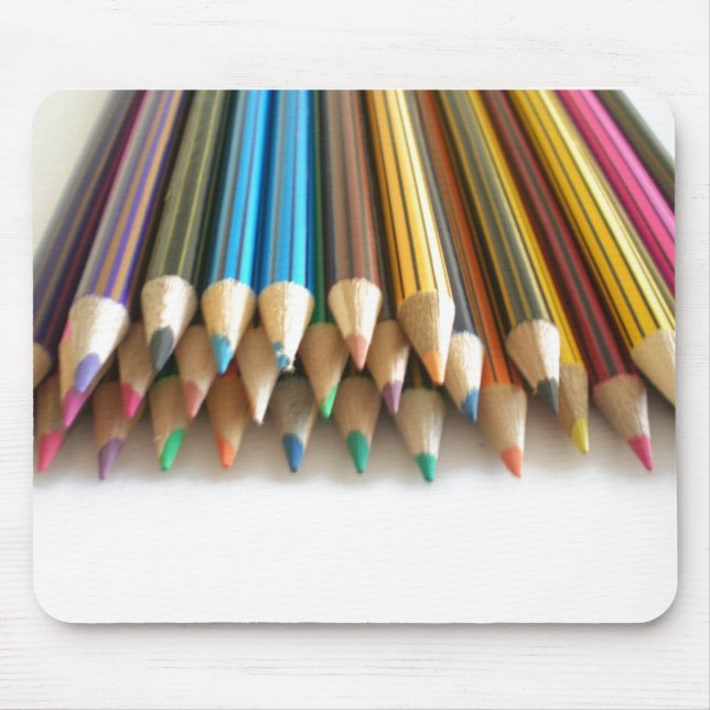 Colouring Pencils Mouse Mat (Front)