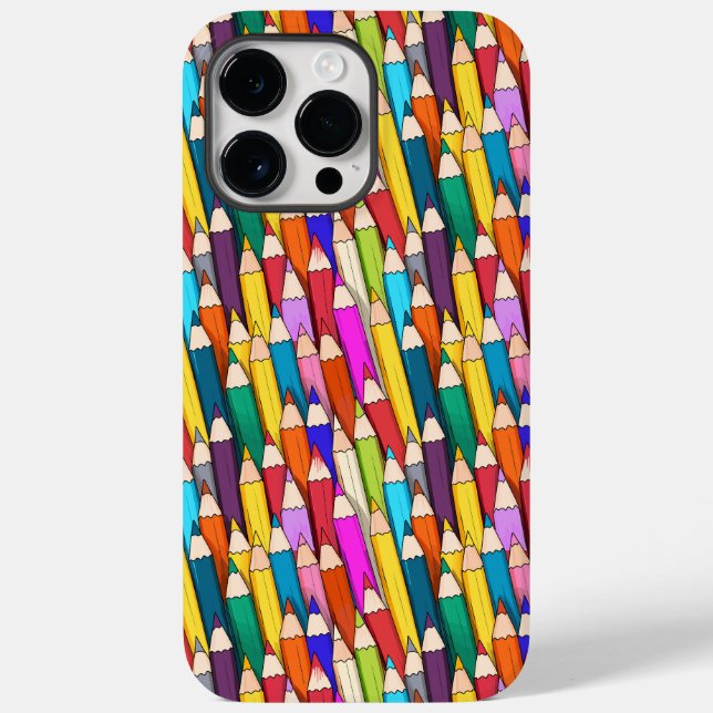 Colouring Pencils Pattern Case-Mate iPhone Case (Back)