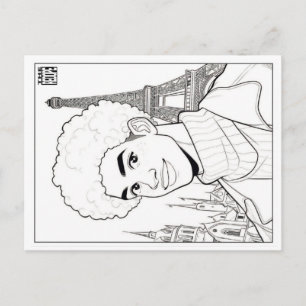 Colouring Post Card   Spring 18
