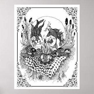 Colouring Poster "MrsDee's Fish Bowl"