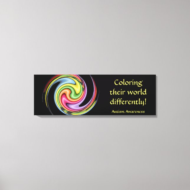 Colouring Their World Differently Canvas Print (Front)