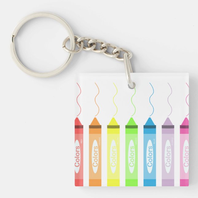 Colouring Time! Key Ring (Front)