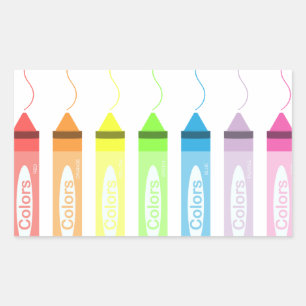 Colouring Time! Rectangular Sticker